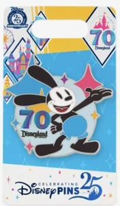Prendedor Disney Disneyland 70 Aniversario Oswald el Conejo Afortunado 2025 - Imagen 1 de 1