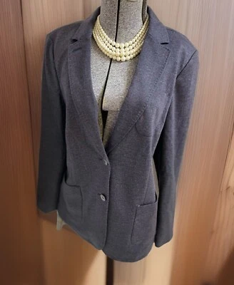NUEVO $159 Blazer Talbots Talla 16 Aberdeen Chaqueta Bolsillos Traje Separado Geométrico Foto 1 de 4