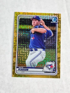 NATE PEARSON 2020 Bowman Chrome GOLD MOJO MEGA BOX SP RC 33/50! #BCP-124! INVEST - Picture 1 of 2