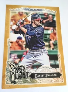 2017 Topps Gypsy Queen Jumbo 5x7 Dansby Swanson Braves RC 91 #'d 02/10 Gold - Picture 1 of 1