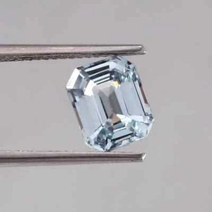 1.10 Ct Aquamarine Radiant Cut Loose Gemstone Jewelry Making - Picture 1 of 4