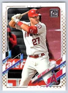Topps Gold Stars 2021 #27 Mike Trout - Los Angeles Angels - Imagen 1 de 2