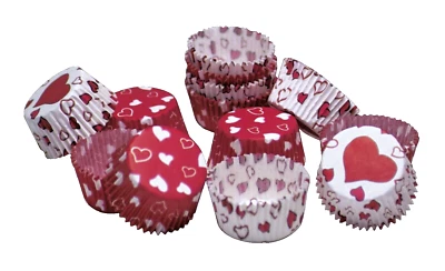 Muffin Cupcake Backförmchen Förmchen Herz Mini 50 Stück aus Papier Städter - Bild 1 von 4