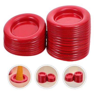  50 Pcs Vassoio Metallo Bruciatore Incenso Burner Di Cono Porta Bastoncini - Immagine 1 di 4