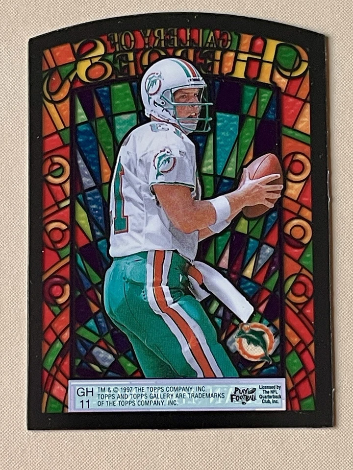 1997 TOPPS GALLERY OF HEROES DAN MARINO MIAMI DOLPHINS  - Image 1 of 4
