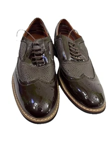 Ferro Aldo Style No: M-139001p Size 10 Men’s Shoes Wing Tip Leather Dress Shoes - Picture 1 of 8