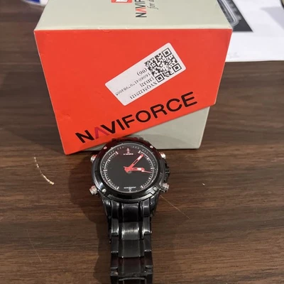 naviforce men watch 9050 Military Watch Needs Battery With Box - Image 1 of 4