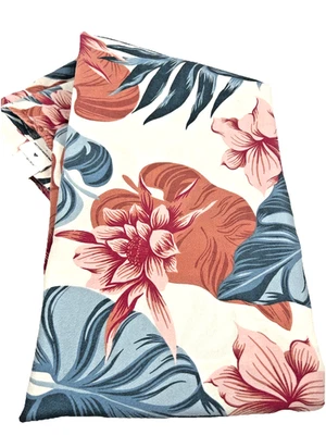 Cortina de chuveiro Pottery Barn adolescente 72x72 Roxy encharcada de sol multi tropical - Imagem 1 de 4