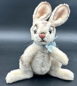 Vintage Steiff Dralon Bunny Rabbit Hase Manni 7 3/4 Inches To Top Of Ears - Picture 1 of 15