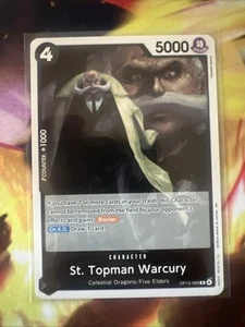 One Piece TCG Englisch OP13-089 St. Topman Warcury R Foil - Bild 1 von 1
