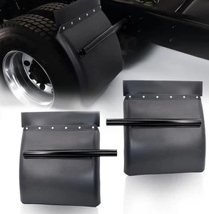 Quarter Fenders For Semi Truck 24x24 Freightliner Kenworth Peterbilt Set w Hardw - Picture 1 of 6