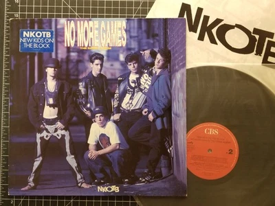 NKOTB No More Games LP 1991 HOLLAND PRESS w/ HYPE & INNER New Kids On The Block Foto 1 de 4