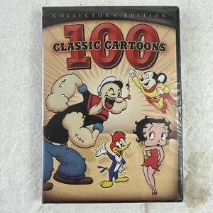 100 Classic Cartoons -- Collector's Edition (DVD, 2010, 2-Discs) - New/Sealed - Imagen 1 de 2