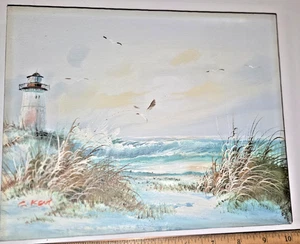 Original oil Painting 8x10 Landscape Signed by Artist c kent - Picture 1 of 3