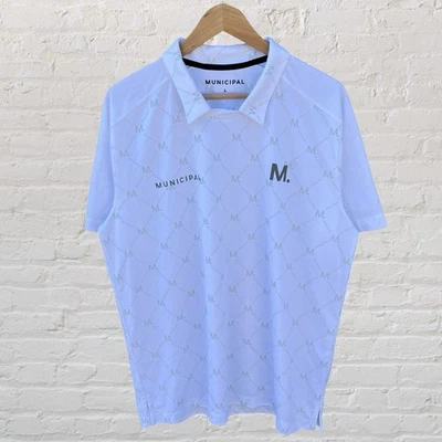 Municipal Sport Utility Gear 衬衫 Sportcross Crested Crew Polo Gym 男式 L — 第 1/3 张图片