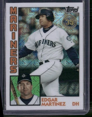 2019 Topps Update #T84U-37 Edgar Martinez Silver Pack 1984 Topps Baseball Chrome - Image 1 of 2