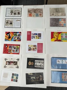 GB Prestige Booklet Panes 9 Pre Print Windsor Album leavesMNH, X16 2016-19 J615 - Imagen 1 de 18