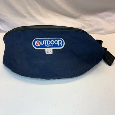 VINTAGE Outdoor Products Waist Fanny Pack Zip Out Backpack Blue USA Made - Image 1 of 4
