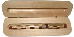 Mehrfarbiger Holz-Tintenroller in Ahornholzbox - Bild 1 von 4