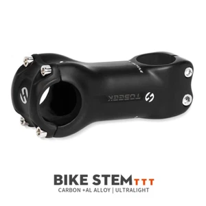 UD Carbon Bicycle Stem 6/17° Bicycle Stems MTB Road Bike Handlebar Stem 31.8mm - Picture 1 of 11