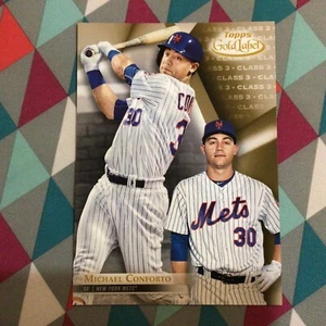 Michael Conforto #66 Mets Class 3 Version 04/10 made 2018 Topps Gold Label 5x7 - Picture 1 of 2