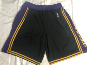 Nike NBA L.A. Lakers Spellout Basketball Shorts - Black Purple Yellow - Size XXL - Picture 1 of 8