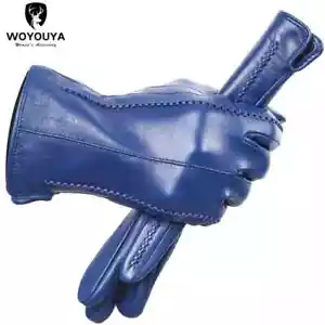 Touch Screen leather gloves,high-end leather gloves women,Genuine Leather winter - Picture 1 of 36