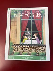 The New Yorker "Here's to you Mom" 500 Piece Jigsaw Puzzle, NY Puzzle Co.