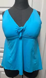 Costumi da bagno tankini blu da donna BECCA by Rebecca Virtue collo a V taglia 3X (22-24) - Foto 1 di 12