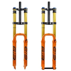 MTB Suspension Fork Double Shoulder 160mm Travel Mountain Bike Front Fork - Picture 1 of 11