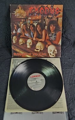 Exodus Pleasures of the Flesh (VG) 1987 Vinyl LP Combat 88561-8169-1 Camo Label  - Image 1 of 4