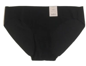 Lot Of  5 Auden Womens Invisible Edge Bikini Panties Small 4-6 Black Free Ship - Picture 1 of 3
