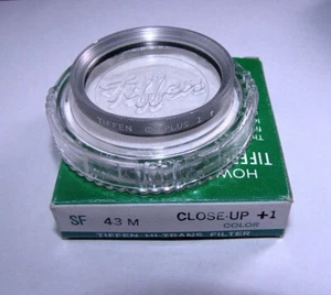 43mm Tiffen Photo Filter Macro Close-Up +1 SF Hi-Trans Silver Metal NEW - Picture 1 of 2