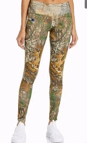 Zubaz Women's NFL New England Patriots Realtree Camo Leggings Sz Small (D2) Cover