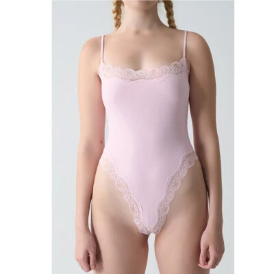 Women Sexy Lace Adjustable Jumpsuits Bodysuits Tights Inner Suspenders Shapewear - Image 1 of 4