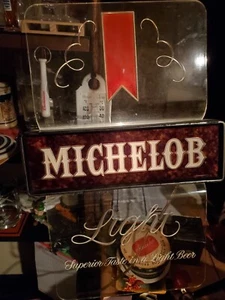 Michelob Light/ Lighted Beer Clock Sign Please Read Full  Description - Picture 1 of 2