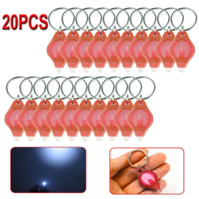 7/20 piezas LED Mini Llavero Linterna Llavero Luz Trabajo Lámpara Antorcha Luces Foto 1 de 4