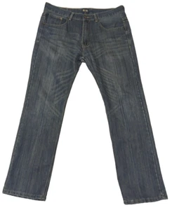 Fusai Herren Jeans 36x30 Vintage Blau Distressed Denim 1997 Y2K Bestickt Vintage - Bild 1 von 12