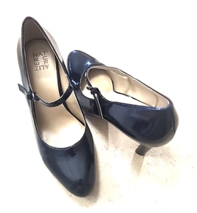 NewNaturalizer Renny Block Heel Mary Jane Black Real Patent Leather Shoes Sz 11M - Picture 1 of 10