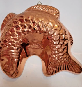 Benjamin & Medwin Copper Vintage Fish Shaped Mold 8.25" X 8” Made In KOREA - Picture 1 of 5