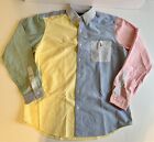 Polo Ralph Lauren Oxford Pastel Shirt XL Button Down Multicolor Colorblock Fun