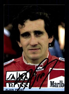 Alain Prost Autogrammkarte Formel 1 Weltmeister - Bild 1 von 2