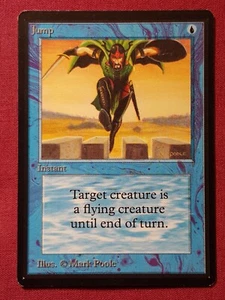 Magic The Gathering BETA JUMP blue card MTG LEB - Imagen 1 de 2