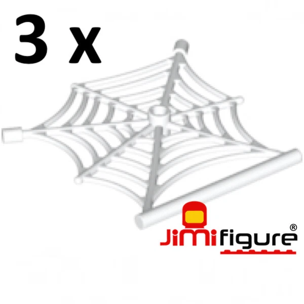 NEW 3 x LEGO Spider Web White 90981 Genuine With Bar Bulk Lot - image 1 of 1