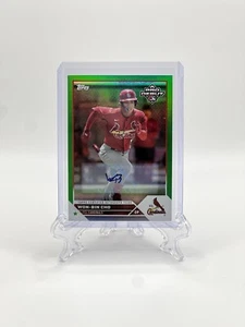 2023 Topps Pro Debut #PD-192 Won-Bin Cho Green Foil /99 Prospect Auto Cardinals - Picture 1 of 2
