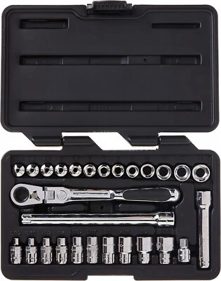 GEARWRENCH 27pc 1/4" Pass-Thru 6pt SAE/Metric Socket Tool Set 891427 - Image 1 of 4