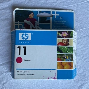 HP 11 Magenta Ink Cartridge C4837AN New Sealed Genuine 28ml - NEW Exp. 01/2008 - Zdjęcie 1 z 4