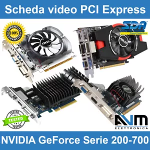 Scheda video PCI Express NVIDIA GeForce 210 GT220 630 710 HDMI ASUS GT320 GT730 - Foto 1 di 53
