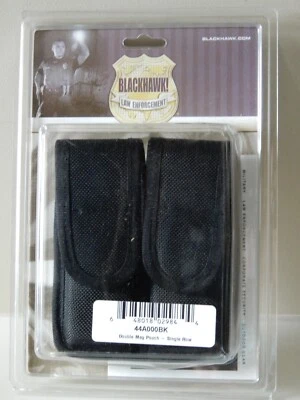 NIP Blackhawk! #44A000BK Double Mag Pouch- Single Row - Image 1 of 4