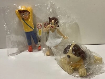 Heidi 3 x Figur Marukatsu 2007 Spain: Heidi, Peter, Hund Josef TV Kult ovp rar ! - Bild 1 von 3